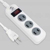 2P 3AC outlets Extension Cord
