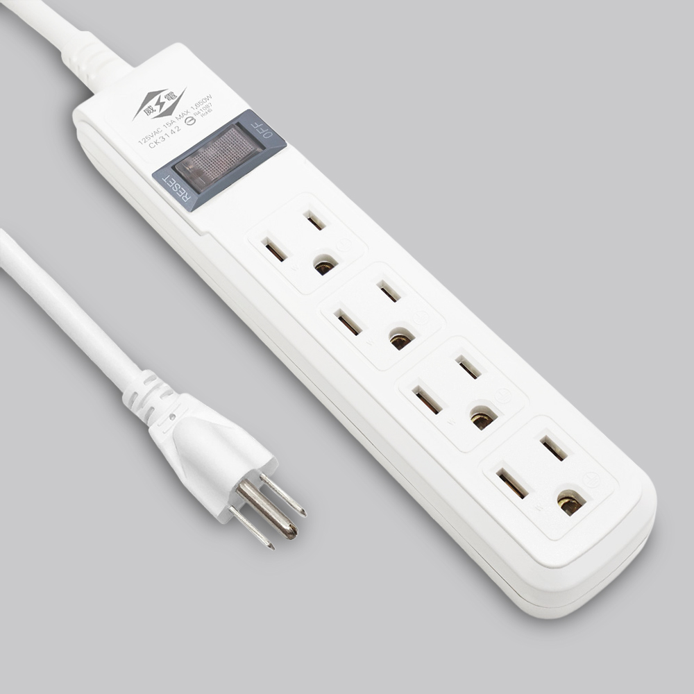 過載斷電1開4座電源線組