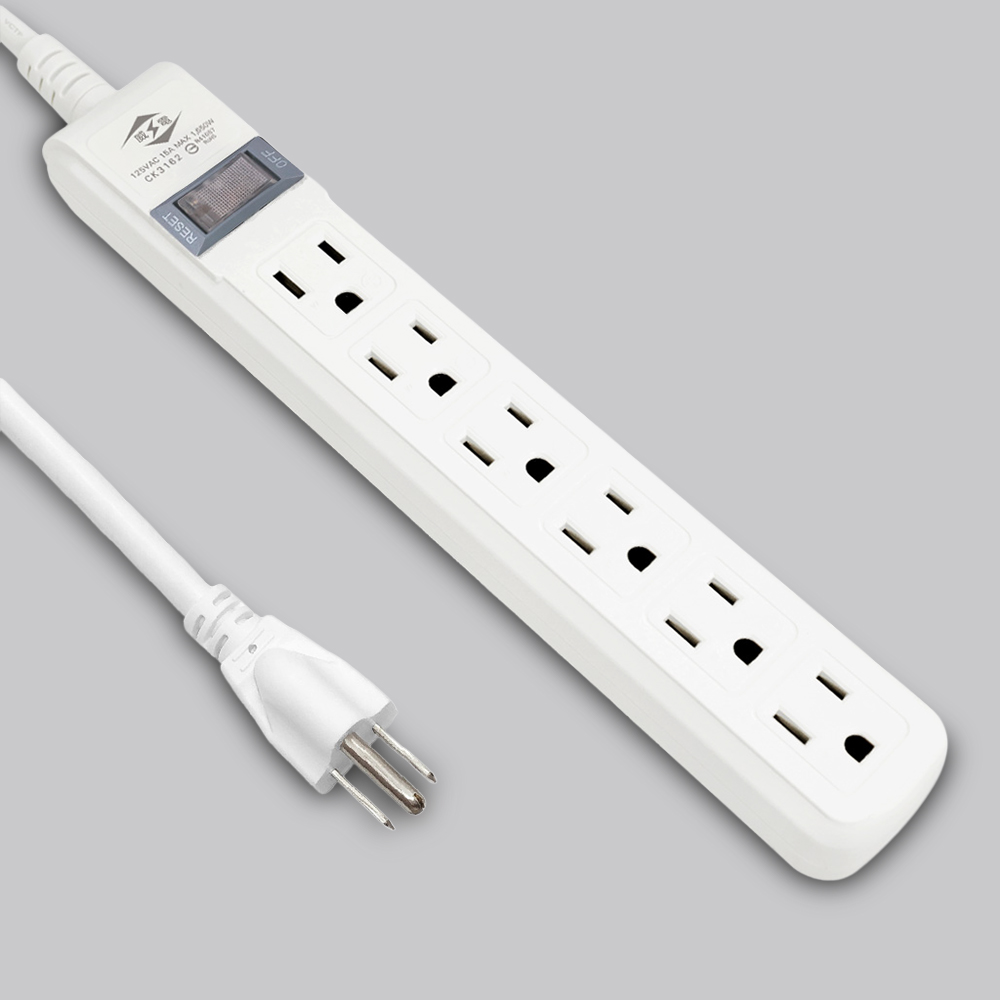 過載斷電1開6座電源線組