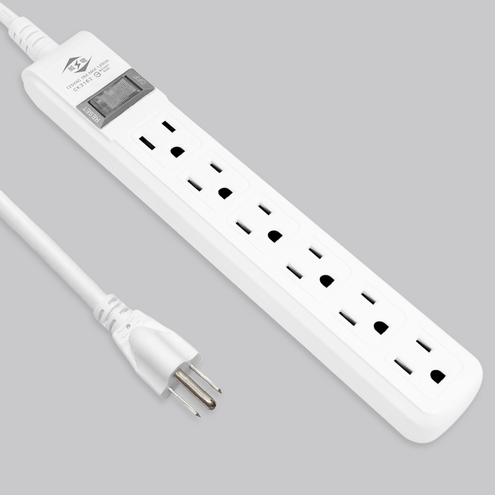 過載斷電1開6座電源線組