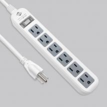 過載斷電1開6座電源延長線