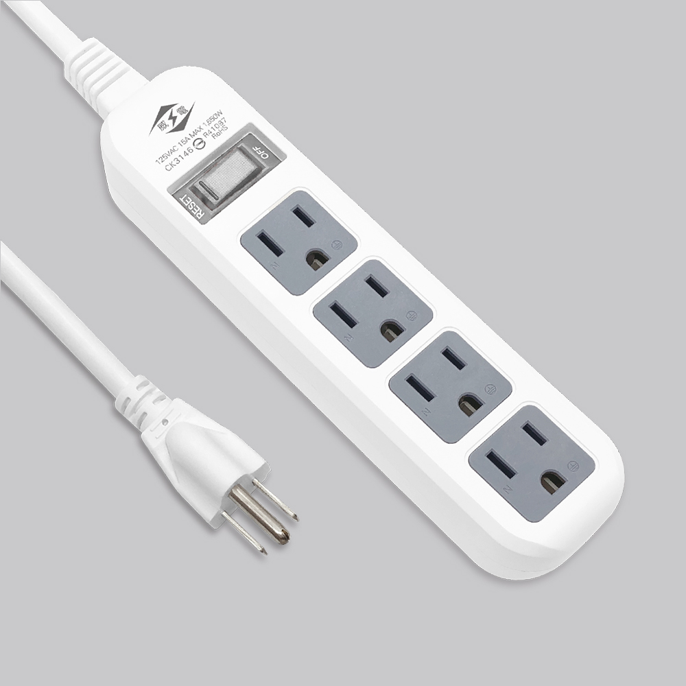 過載斷電1開4座電源延長線