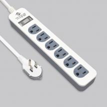 過載斷電1開6座電源延長線